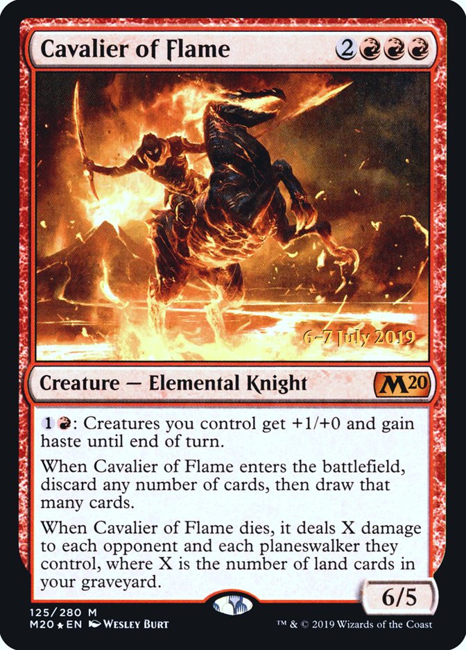 Cavalier of Flame [Core Set 2020 Prerelease Promos] | Gear Gaming Fayetteville