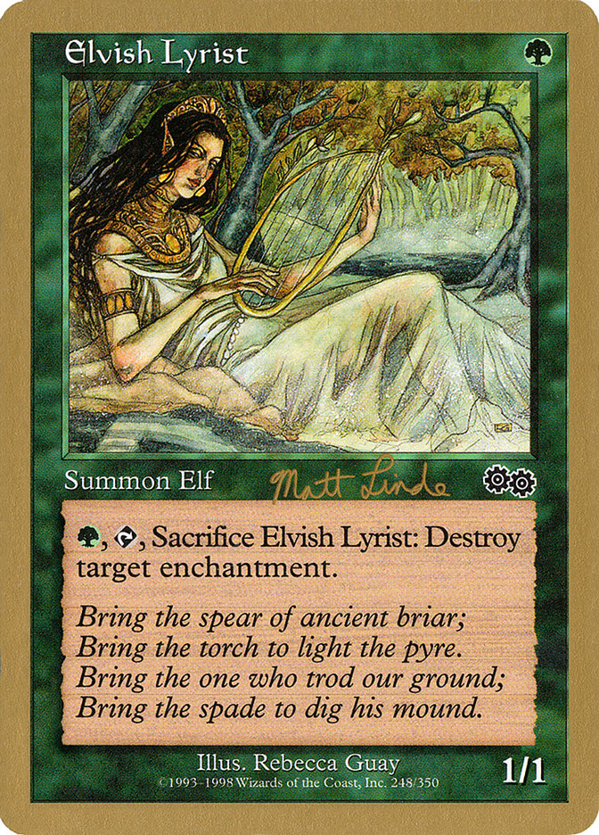 Elvish Lyrist (Matt Linde) [World Championship Decks 1999] | Gear Gaming Fayetteville