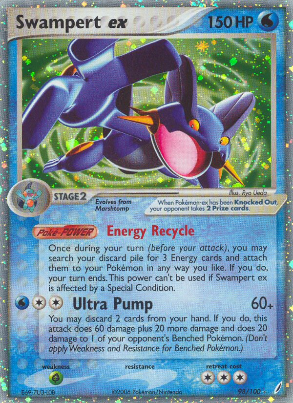 Swampert ex (98/100) [EX: Crystal Guardians] | Gear Gaming Fayetteville