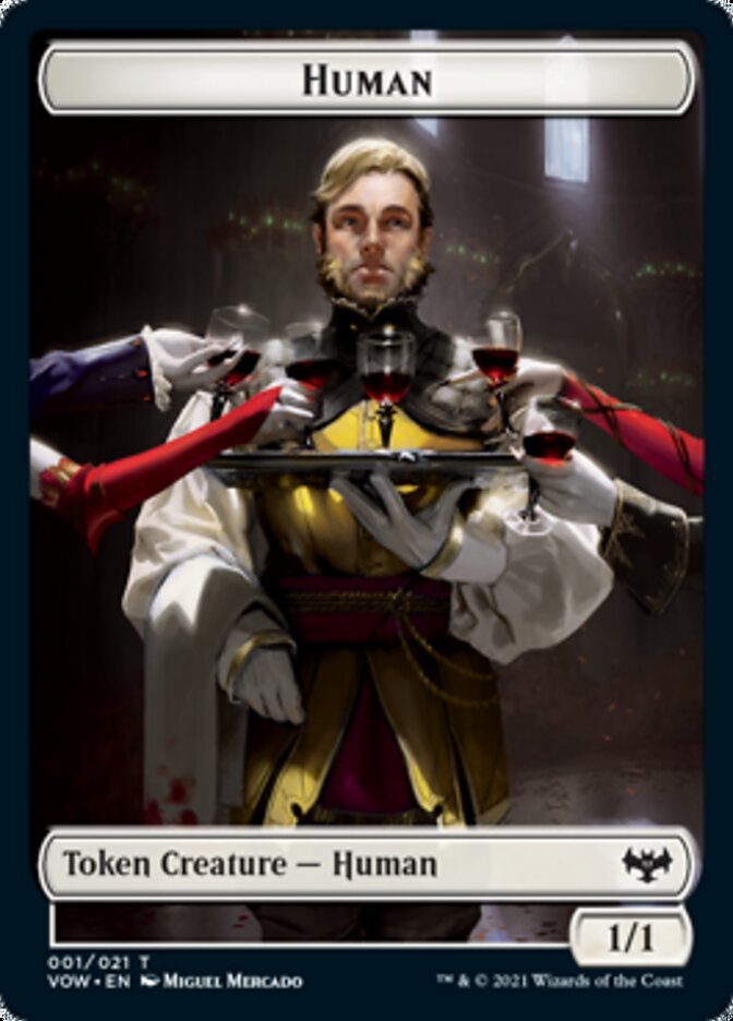 Human (001) // Spirit Cleric Double-Sided Token [Innistrad: Crimson Vow Tokens] | Gear Gaming Fayetteville