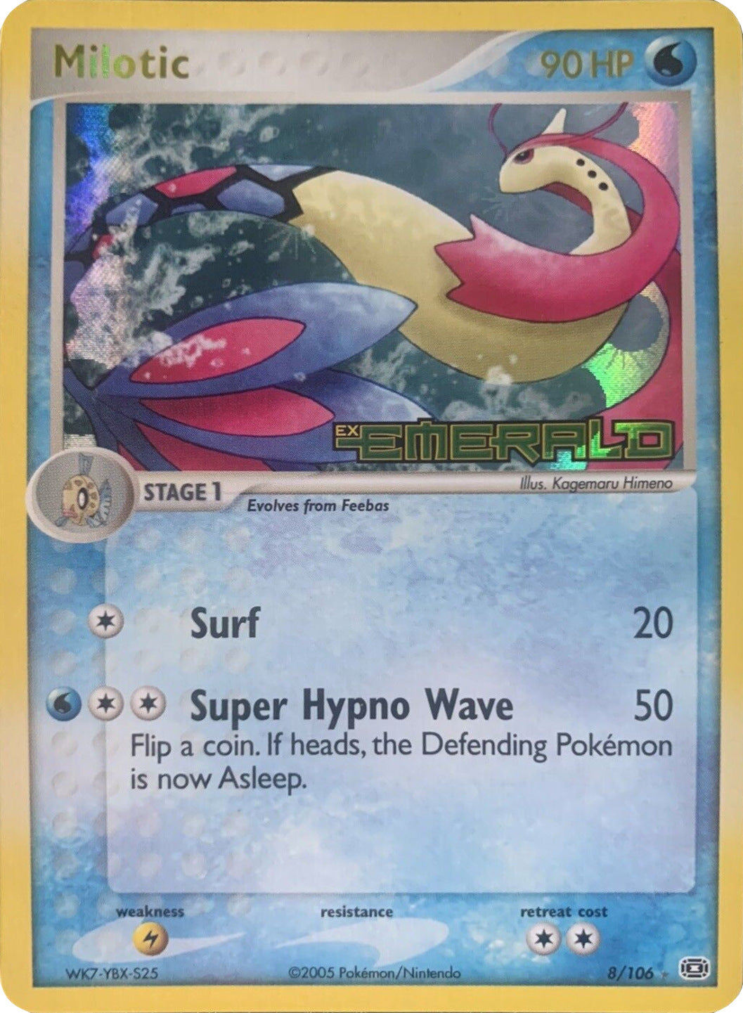 Milotic (8/106) (Stamped) [EX: Emerald] | Gear Gaming Fayetteville