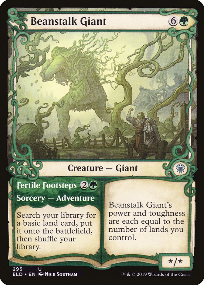 Beanstalk Giant // Fertile Footsteps (Showcase) [Throne of Eldraine] | Gear Gaming Fayetteville