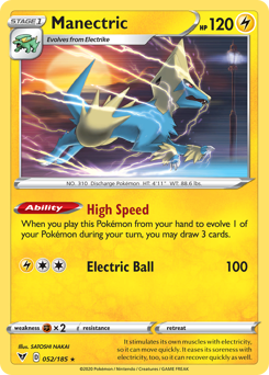 Manectric (052/185) [Sword & Shield: Vivid Voltage] | Gear Gaming Fayetteville