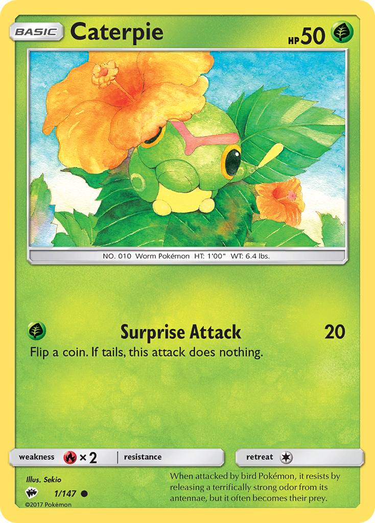 Caterpie (1/147) [Sun & Moon: Burning Shadows] | Gear Gaming Fayetteville