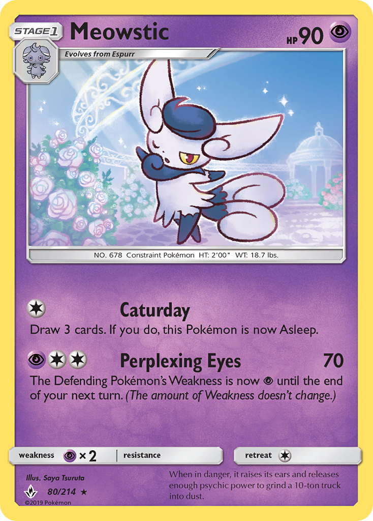 Meowstic (80/214) [Sun & Moon: Unbroken Bonds] | Gear Gaming Fayetteville