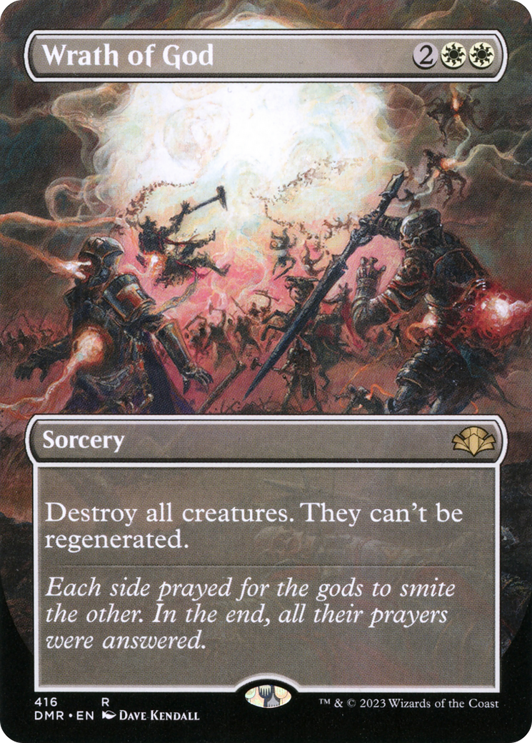 Wrath of God (Borderless Alternate Art) [Dominaria Remastered] | Gear Gaming Fayetteville