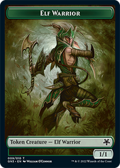 Dragon // Elf Warrior Double-Sided Token [Game Night: Free-for-All Tokens] | Gear Gaming Fayetteville