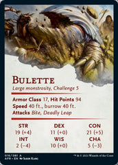 Bulette Art Card (Gold-Stamped Signature) [Dungeons & Dragons: Adventures in the Forgotten Realms Art Series] | Gear Gaming Fayetteville