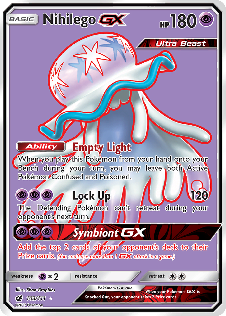 Nihilego GX (103/111) [Sun & Moon: Crimson Invasion] | Gear Gaming Fayetteville