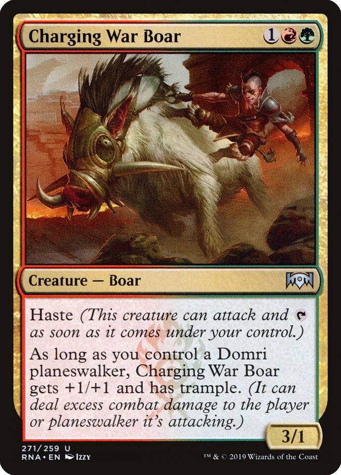 Charging War Boar [Ravnica Allegiance] | Gear Gaming Fayetteville