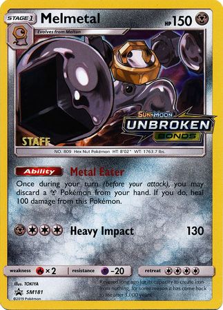 Melmetal (SM181) (Staff Prerelease Promo) [Sun & Moon: Black Star Promos] | Gear Gaming Fayetteville