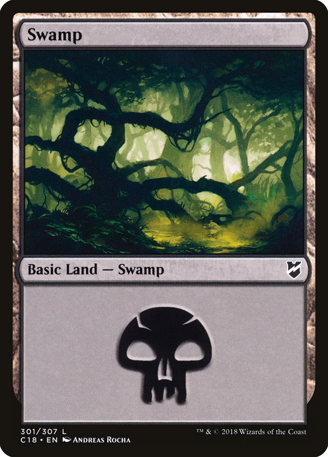 Swamp (301) [Commander 2018] | Gear Gaming Fayetteville