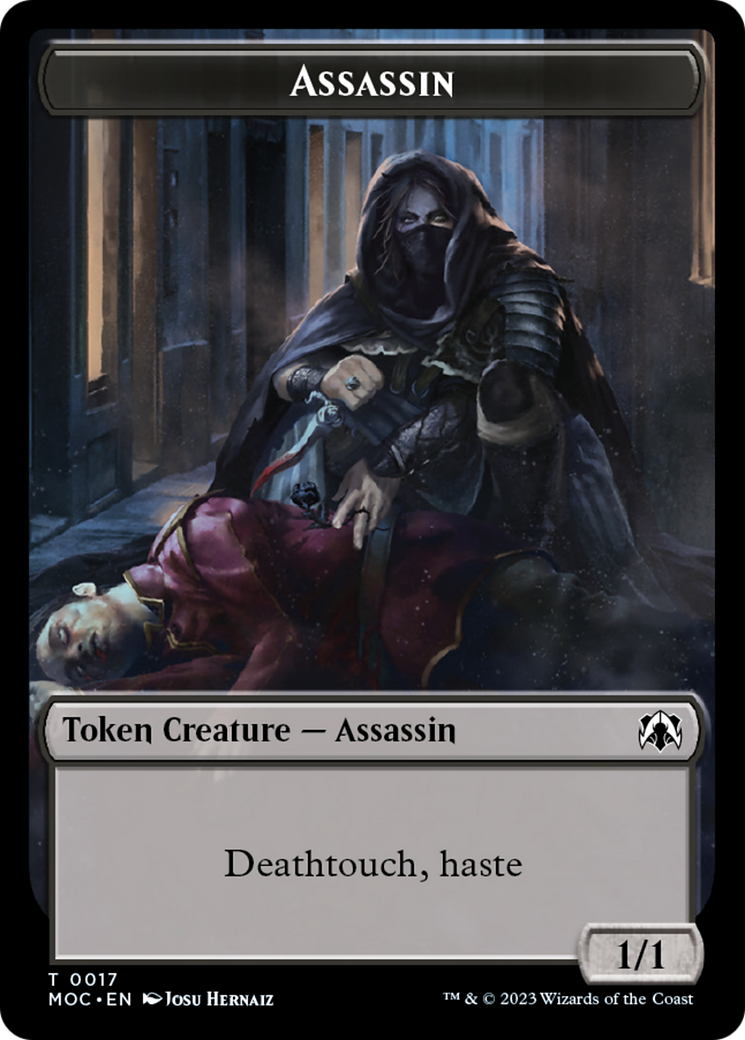 Assassin // Knight (10) Double-Sided Token [March of the Machine Commander Tokens] | Gear Gaming Fayetteville