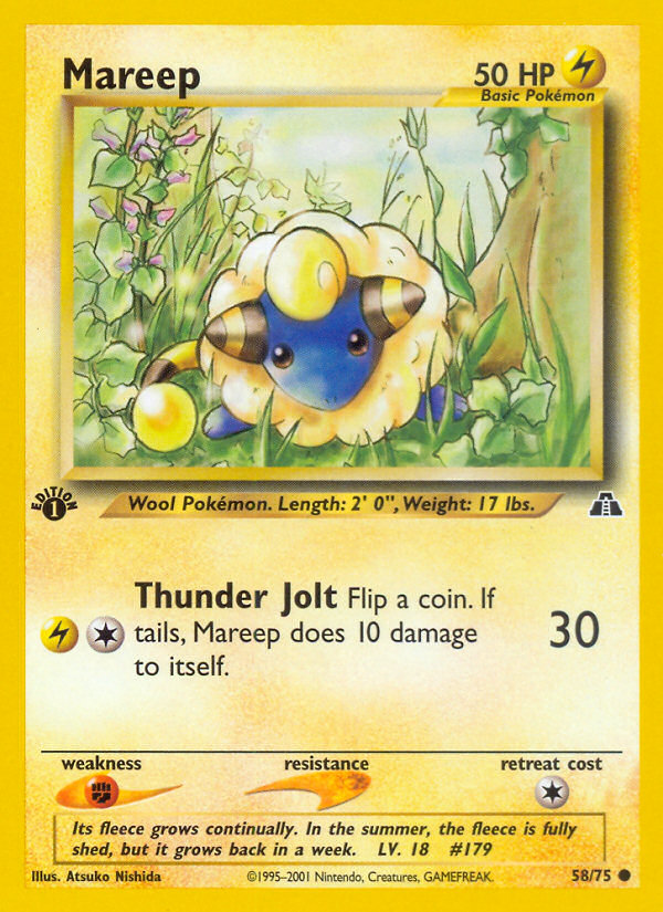 Mareep (58/75) [Neo Discovery 1st Edition] | Gear Gaming Fayetteville