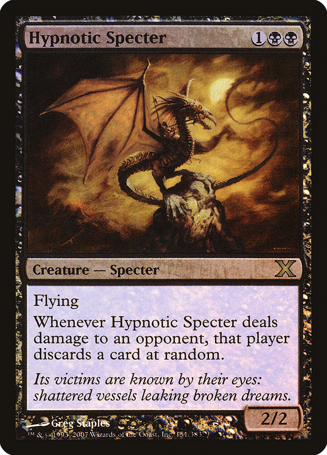 Hypnotic Specter (Premium Foil) [Tenth Edition] | Gear Gaming Fayetteville