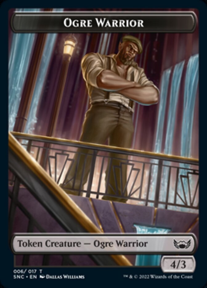 Treasure (014) // Ogre Warrior Double-Sided Token [Streets of New Capenna Tokens] | Gear Gaming Fayetteville