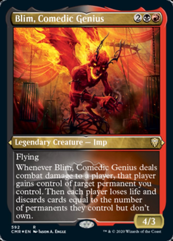 Blim, Comedic Genius (Etched) [Commander Legends] | Gear Gaming Fayetteville