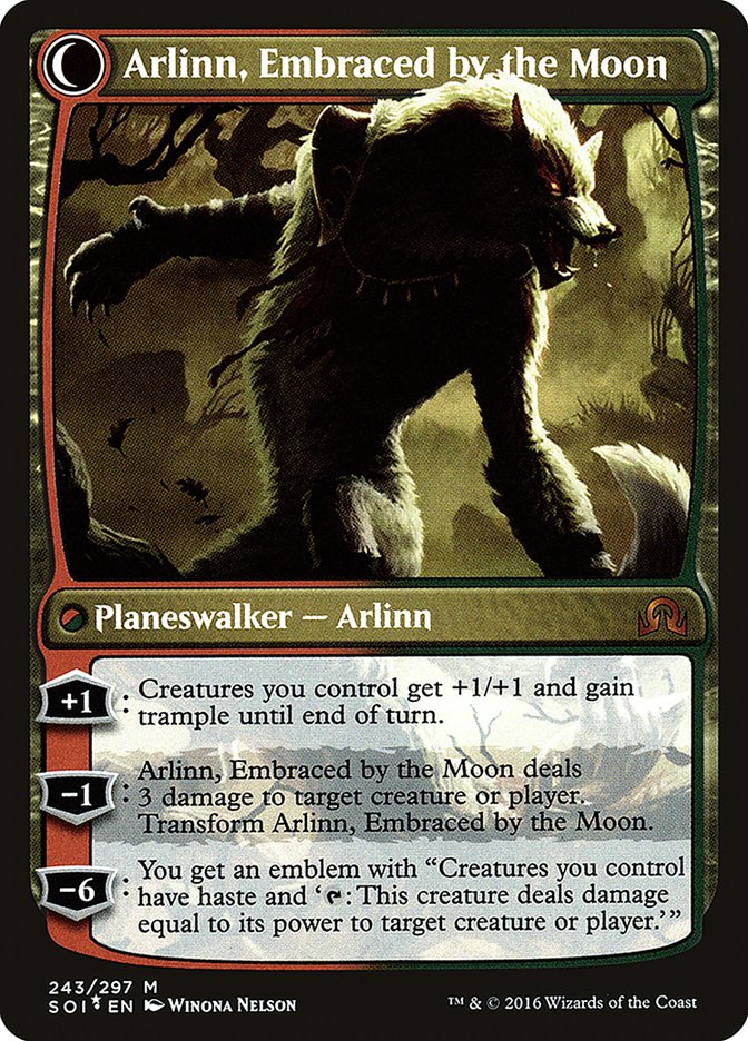 Arlinn Kord // Arlinn, Embraced by the Moon [Shadows over Innistrad Prerelease Promos] | Gear Gaming Fayetteville