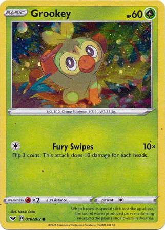 Grookey (010/202) (Cosmos Holo) [Sword & Shield: Base Set] | Gear Gaming Fayetteville