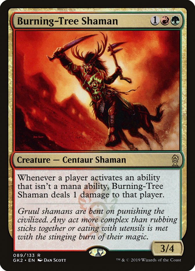 Burning-Tree Shaman [Ravnica Allegiance Guild Kit] | Gear Gaming Fayetteville