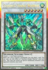 Stardust Charge Warrior [MAGO-EN029] Gold Rare | Gear Gaming Fayetteville