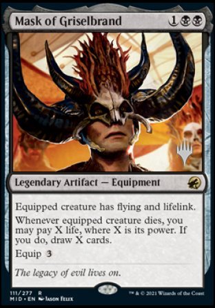 Mask of Griselbrand (Promo Pack) [Innistrad: Midnight Hunt Promos] | Gear Gaming Fayetteville