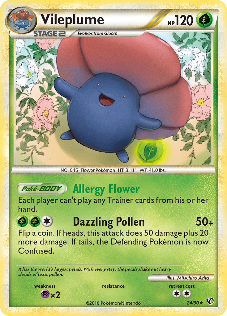 Vileplume (24/90) [HeartGold & SoulSilver: Undaunted] | Gear Gaming Fayetteville