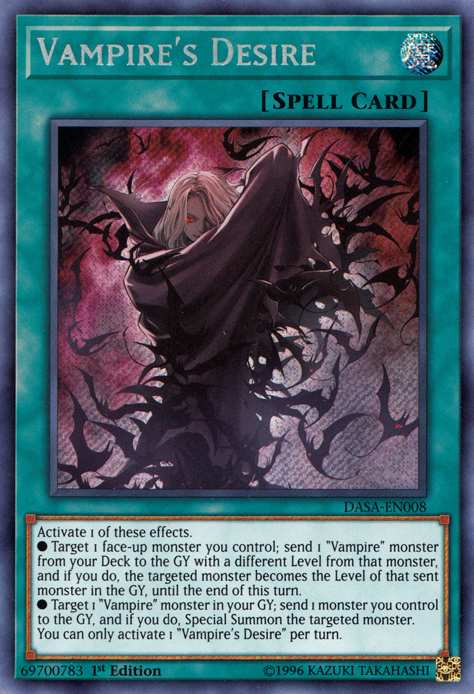 Vampire's Desire [DASA-EN008] Secret Rare | Gear Gaming Fayetteville