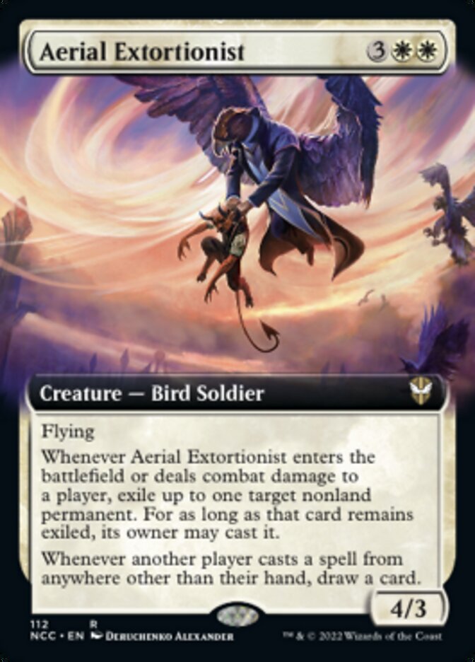 Aerial Extortionist (Extended Art) [Streets of New Capenna Commander] | Gear Gaming Fayetteville