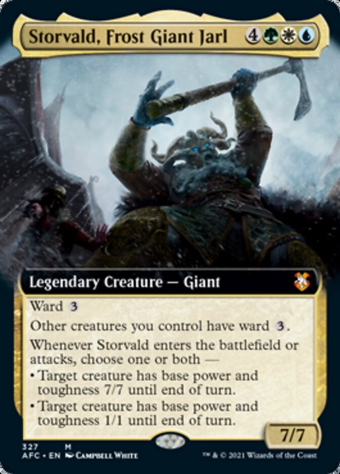 Storvald, Frost Giant Jarl (Extended Art) [Dungeons & Dragons: Adventures in the Forgotten Realms Commander] | Gear Gaming Fayetteville