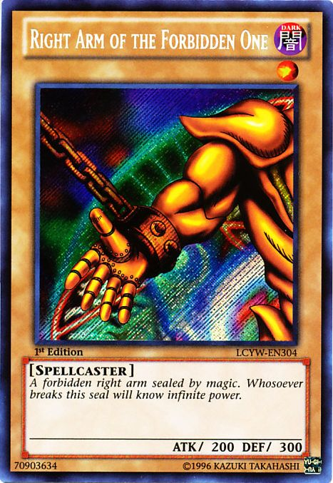 Right Arm of the Forbidden One [LCYW-EN304] Secret Rare | Gear Gaming Fayetteville