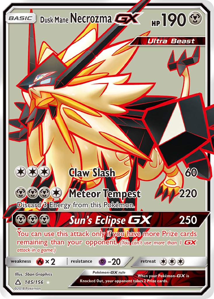 Dusk Mane Necrozma GX (145/156) [Sun & Moon: Ultra Prism] | Gear Gaming Fayetteville