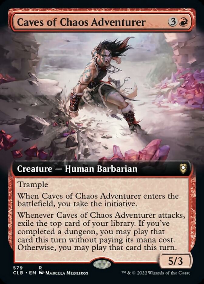 Caves of Chaos Adventurer (Extended Art) [Commander Legends: Battle for Baldur's Gate] | Gear Gaming Fayetteville