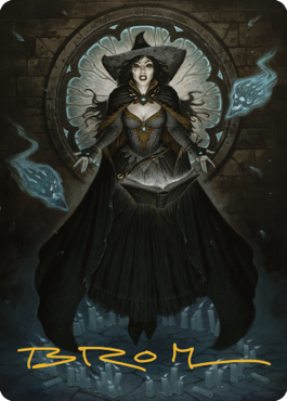 Tasha, the Witch Queen Art Card (76) (Gold-Stamped Signature) [Commander Legends: Battle for Baldur's Gate Art Series] | Gear Gaming Fayetteville