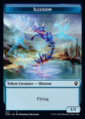 Illusion // Saproling Double-Sided Token [Commander Legends Tokens] | Gear Gaming Fayetteville