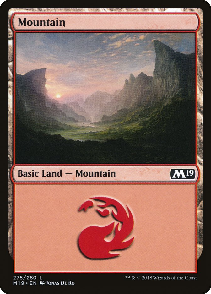 Mountain (275) [Core Set 2019] | Gear Gaming Fayetteville