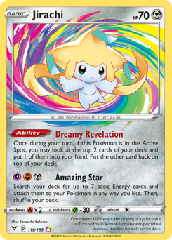 Jirachi (119/185) [Sword & Shield: Vivid Voltage] | Gear Gaming Fayetteville