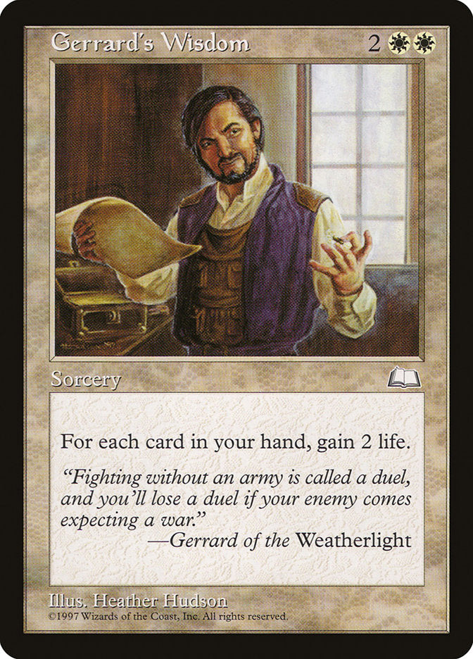 Gerrard's Wisdom [Weatherlight] | Gear Gaming Fayetteville