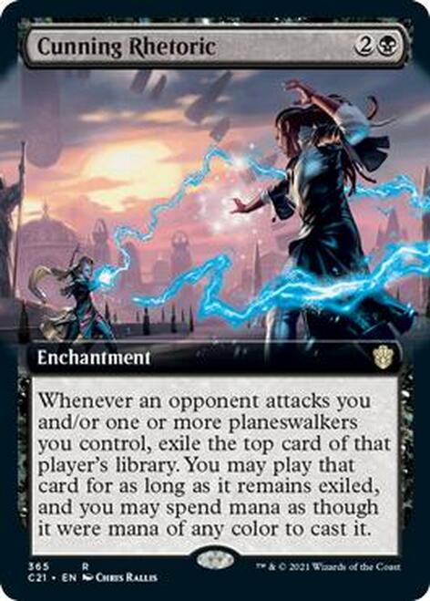 Cunning Rhetoric (Extended Art) [Commander 2021] | Gear Gaming Fayetteville