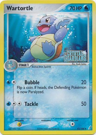 Wartortle (42/100) (Stamped) [EX: Crystal Guardians] | Gear Gaming Fayetteville