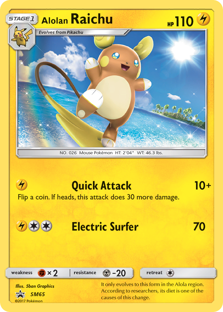 Alolan Raichu (SM65) [Sun & Moon: Black Star Promos] | Gear Gaming Fayetteville