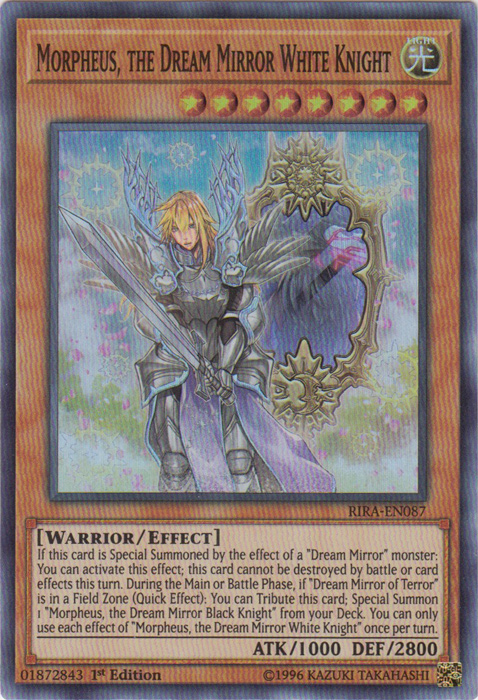 Morpheus, the Dream Mirror White Knight [RIRA-EN087] Super Rare | Gear Gaming Fayetteville