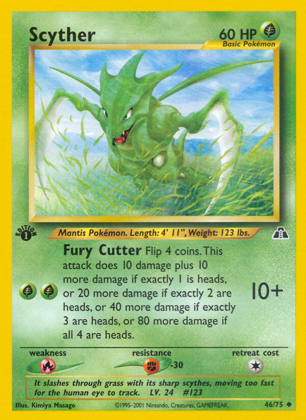 Scyther (46/75) [Neo Discovery 1st Edition] | Gear Gaming Fayetteville