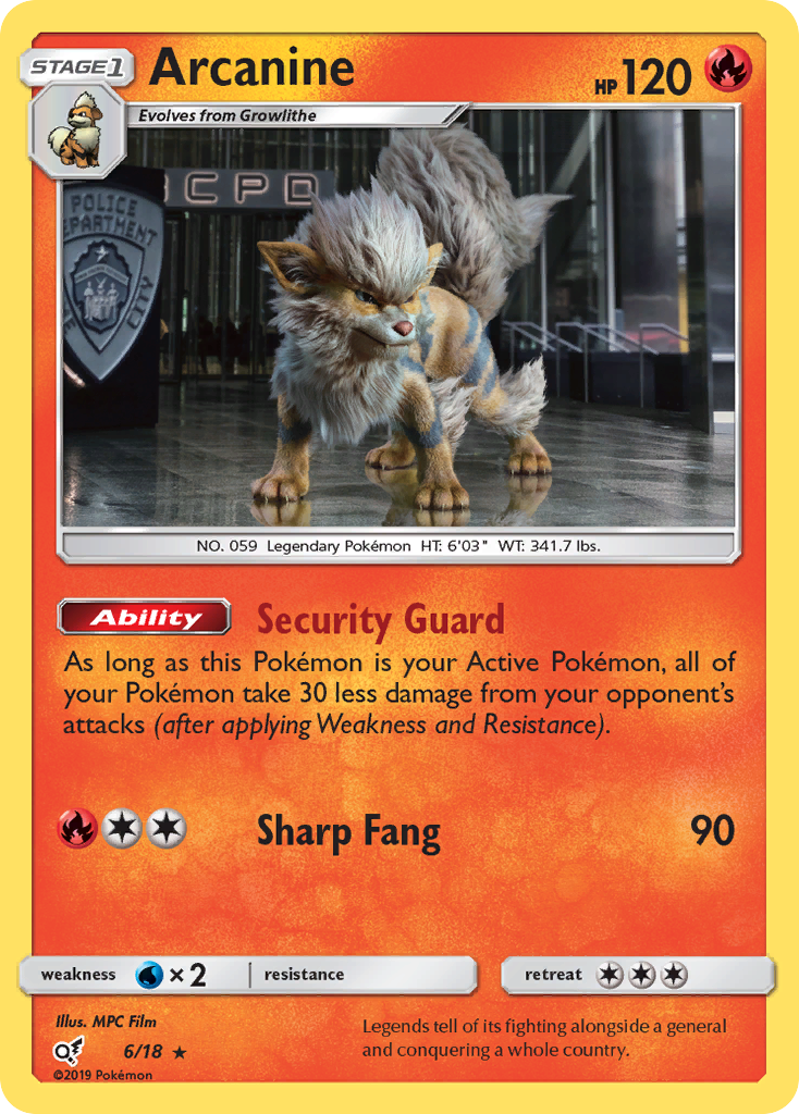 Arcanine (6/18) [Sun & Moon: Detective Pikachu] | Gear Gaming Fayetteville