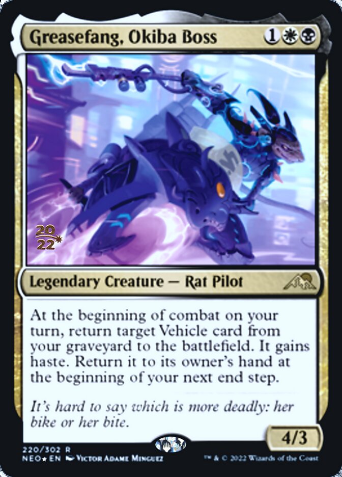 Greasefang, Okiba Boss [Kamigawa: Neon Dynasty Prerelease Promos] | Gear Gaming Fayetteville