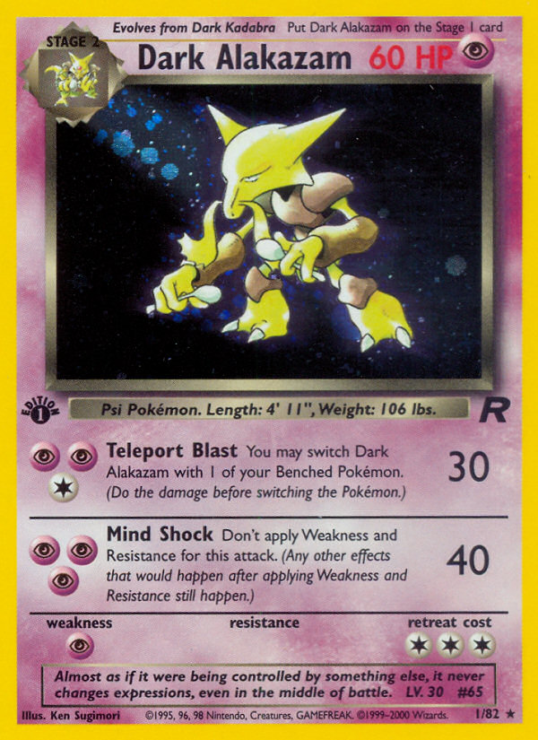 Dark Alakazam (1/82) [Team Rocket 1st Edition] | Gear Gaming Fayetteville