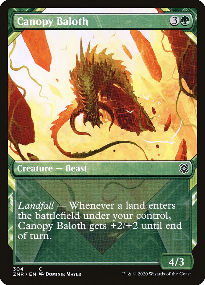 Canopy Baloth (Showcase) [Zendikar Rising] | Gear Gaming Fayetteville