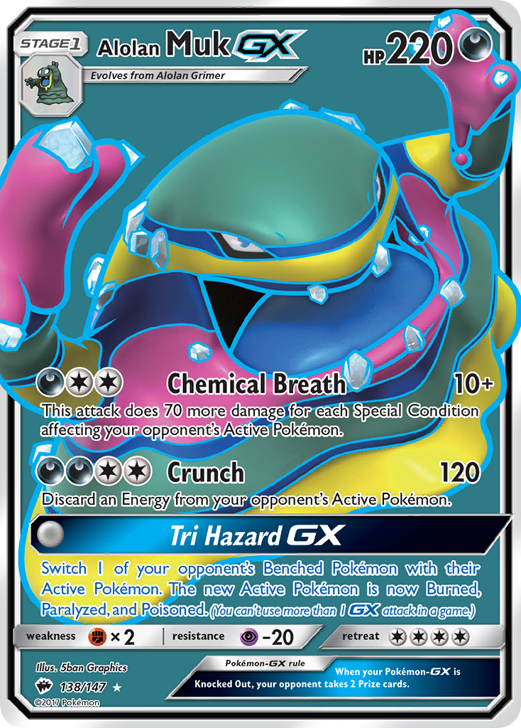 Alolan Muk GX (138/147) [Sun & Moon: Burning Shadows] | Gear Gaming Fayetteville