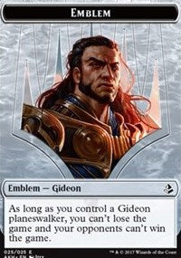 Gideon of the Trials Emblem // Zombie Double-Sided Token [Amonkhet Tokens] | Gear Gaming Fayetteville