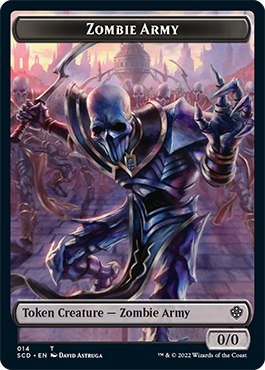 Zombie // Zombie Army Double-Sided Token [Starter Commander Decks] | Gear Gaming Fayetteville